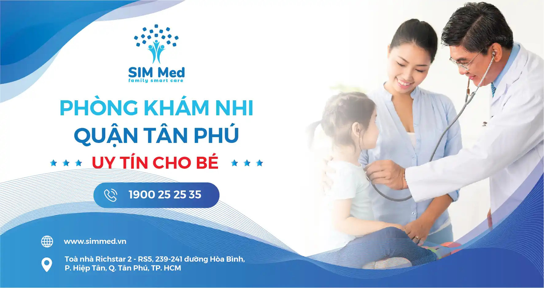 Phòng khám nhi quận Tân Phú uy tín cho bé - SIM MED