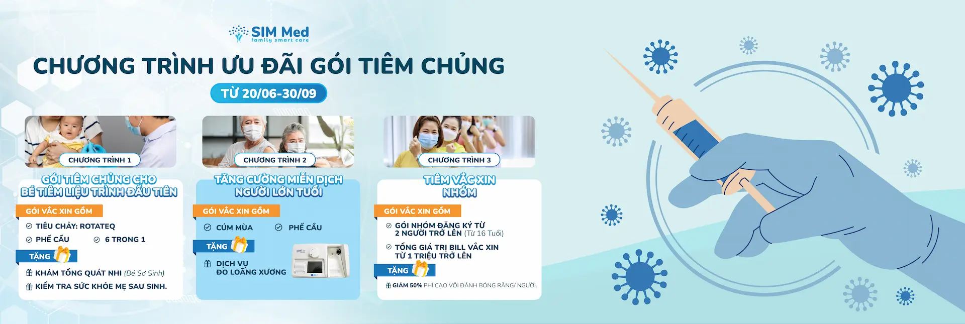 Chương trình gói tiêm ngừa ưu đãi